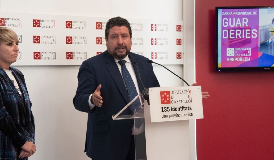 Imagen del presidente de la Diputación de Castellón, Javier Moliner