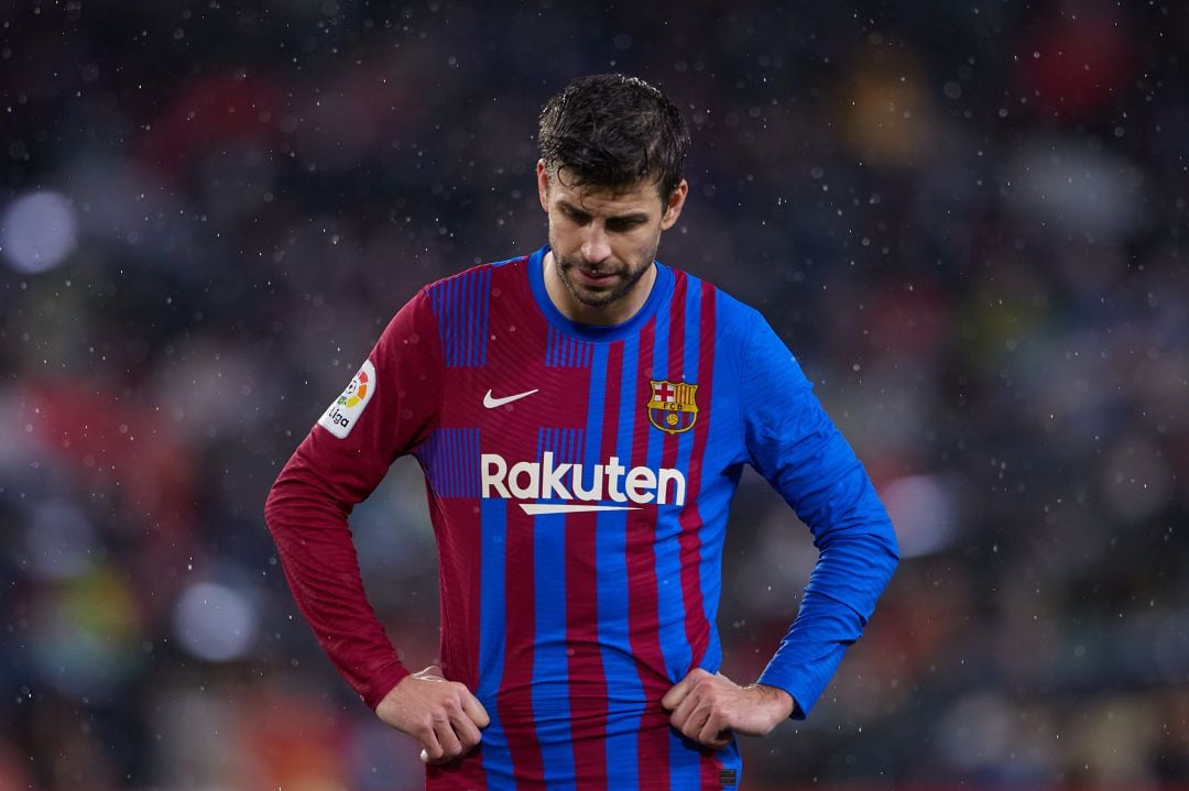 Gerard Piqué, durante el partido contra el Sevilla