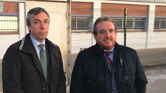 Javier Martínez Atienza y Pedro Bautista Martín Molina representantes de la Administración Concursal del CD Guadalajara