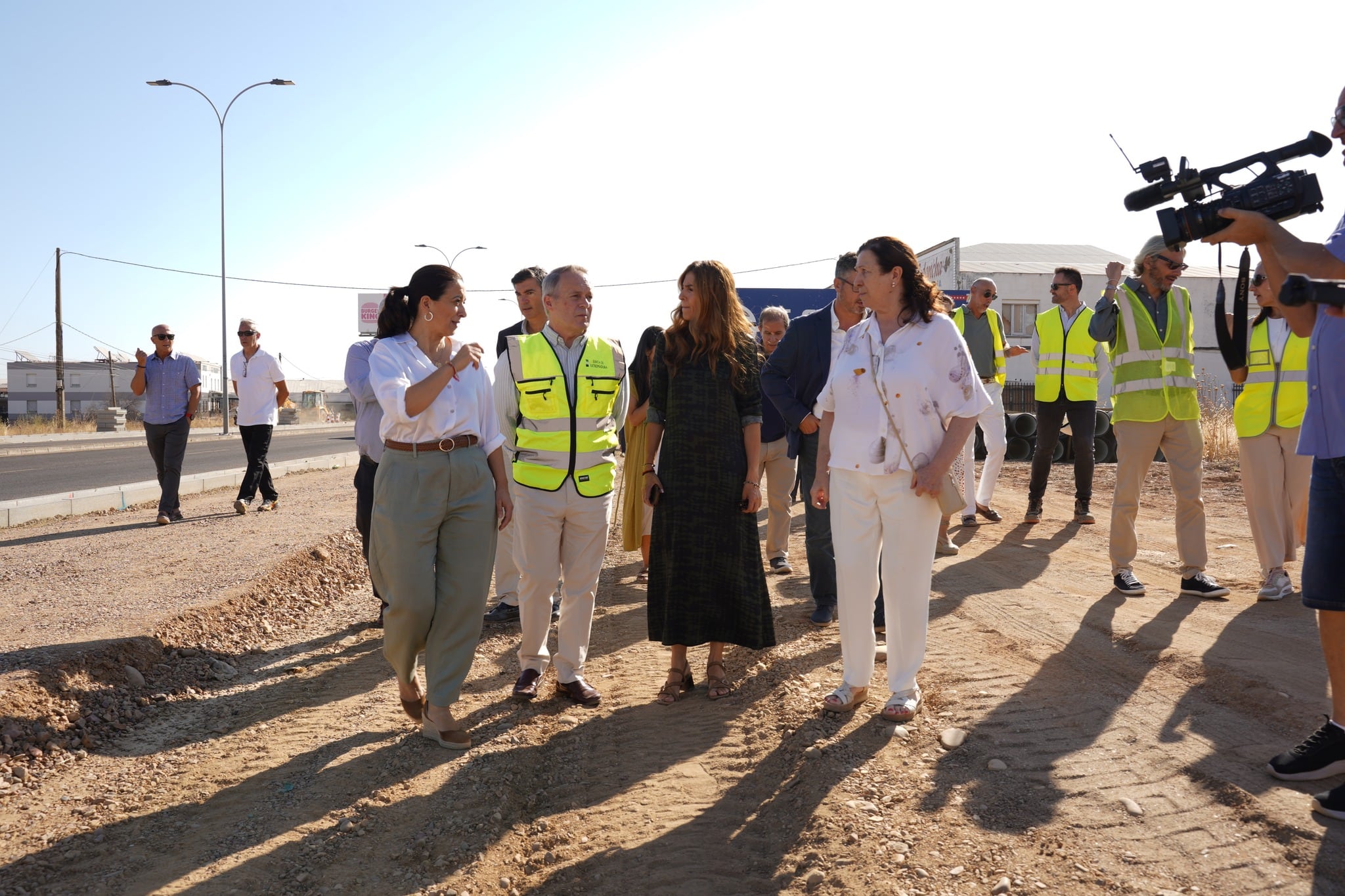 Visita del consejero de Infraestructuras, Transporte y Vivienda a las obras del carril bici