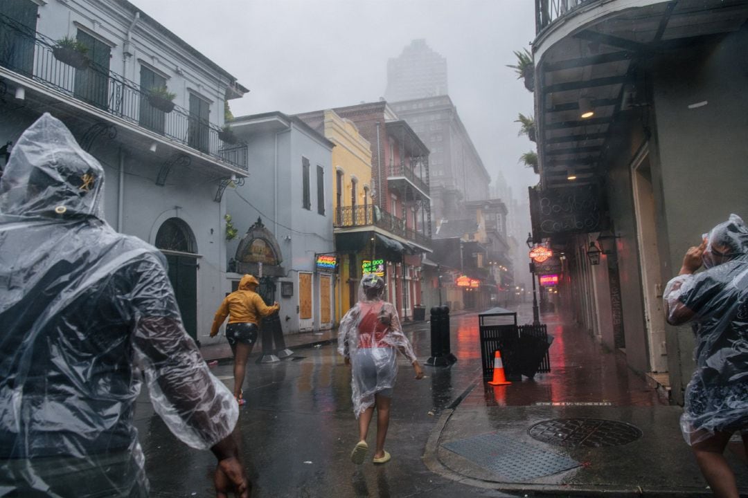 Paso del huracán &#039;Ida&#039; por Nueva Orleans.