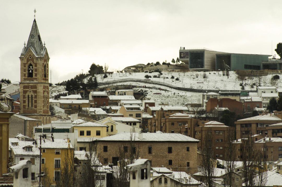 Nieve en Cuenca capital