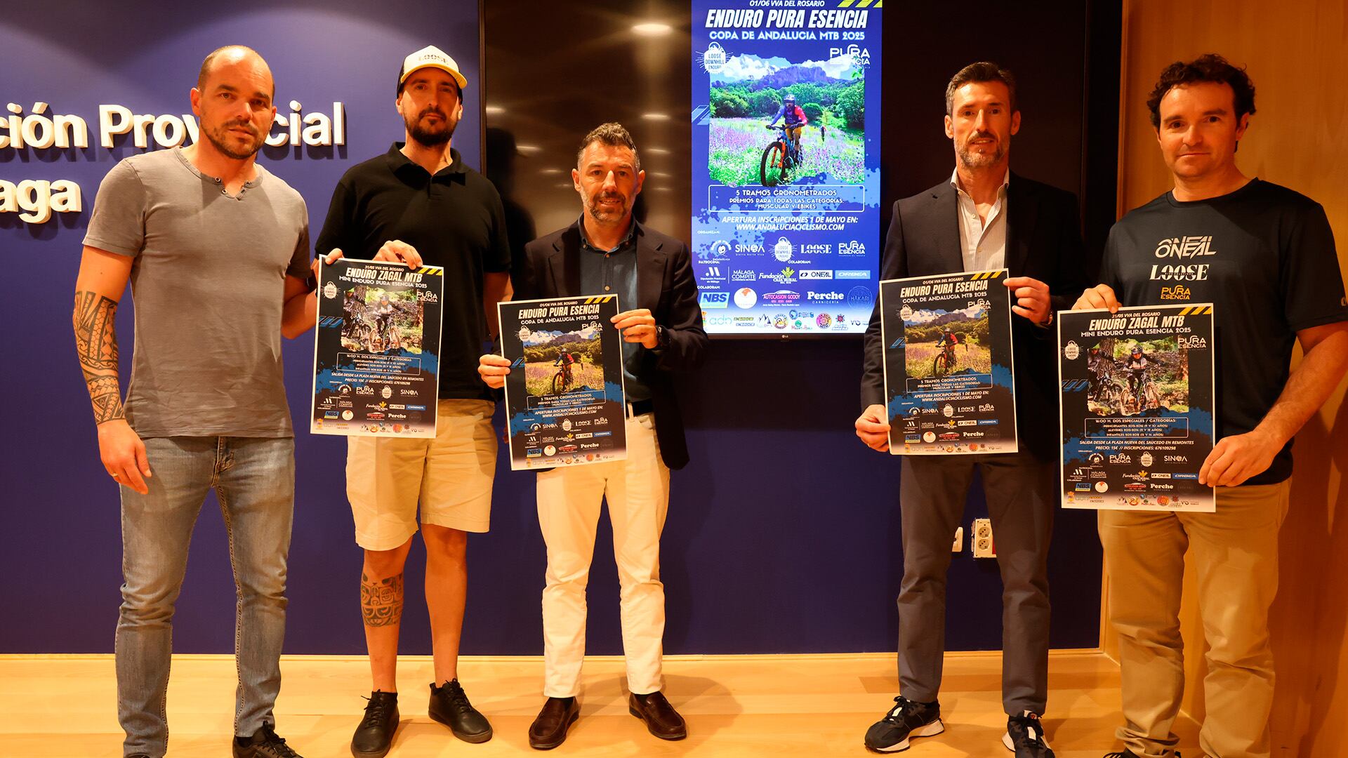 Presentación de Villanueva del Rosario como sede de la Copa Andalucía de bicicleta de montaña enduro
