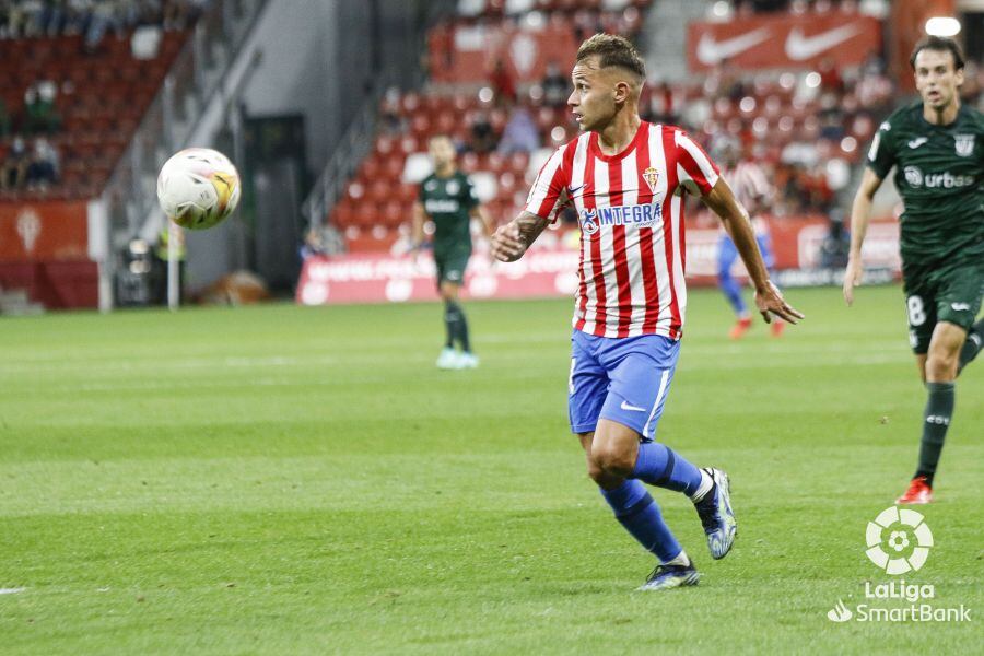 Fran Villalba durante el partido contra el Leganés.