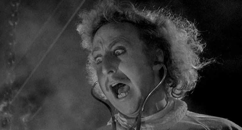 Fotograma de &#039;El jovencito Frankenstein&#039; (Mel Brooks, 1974), con Gene Wilder.