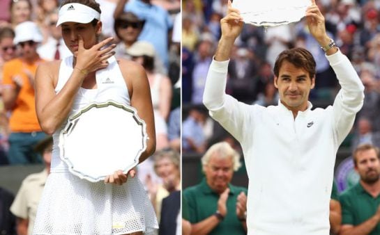 Garbiñe Muguruza y Roger Federer, los finalistas del Open de Australia.