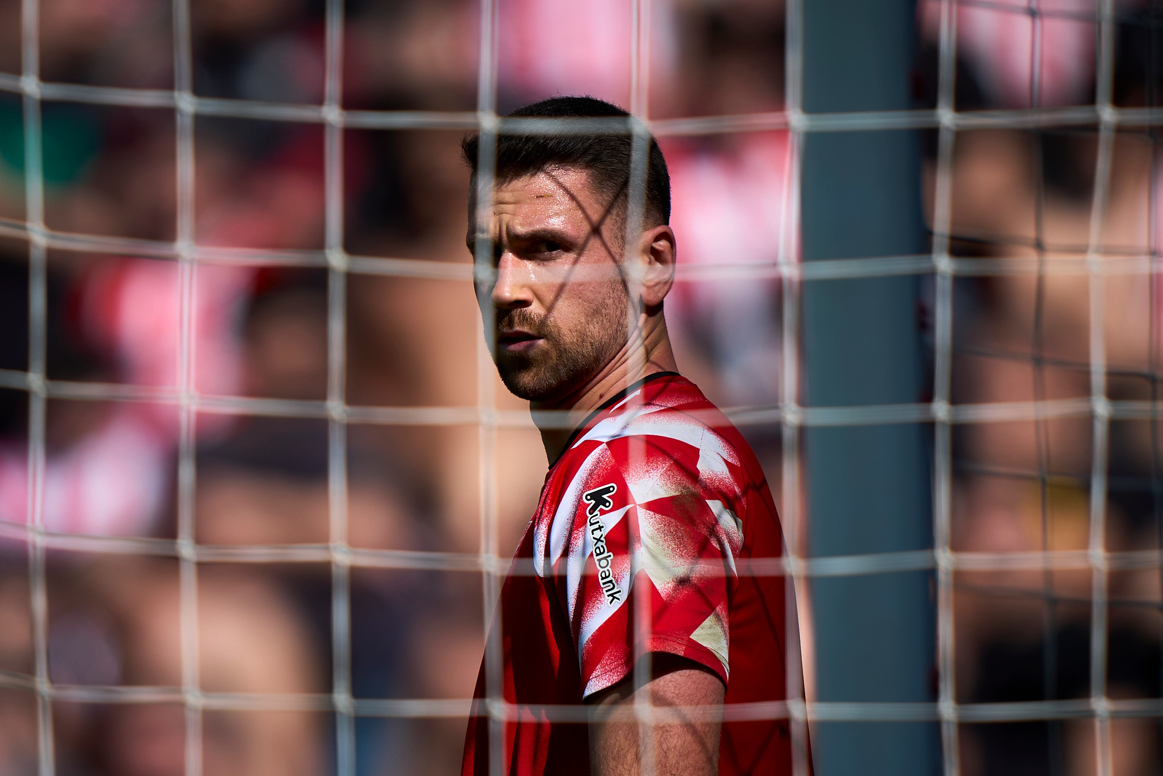 Unai Simón en el partido frente al Rayo Vallecano