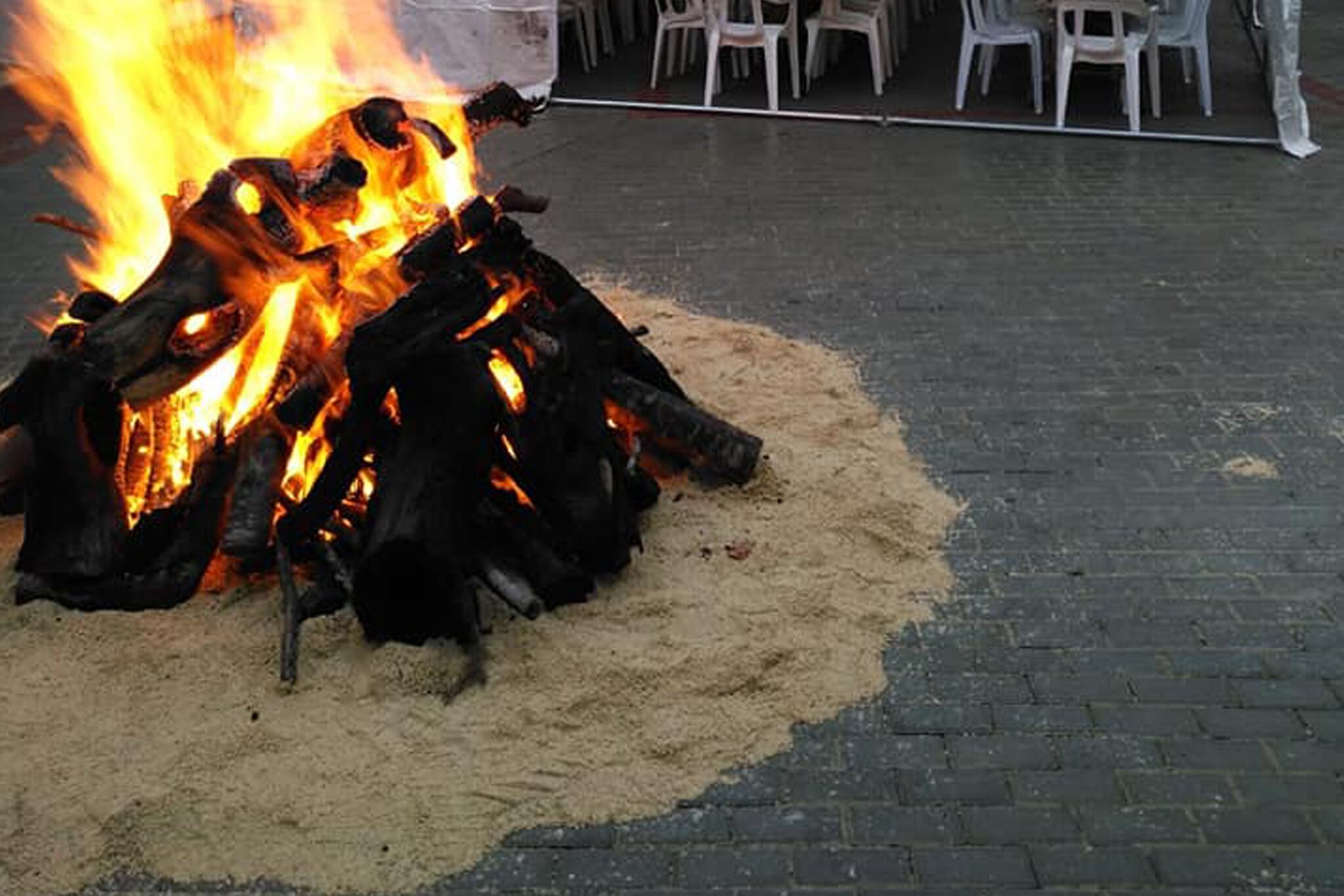 Imatge de la foguera d'altre any.