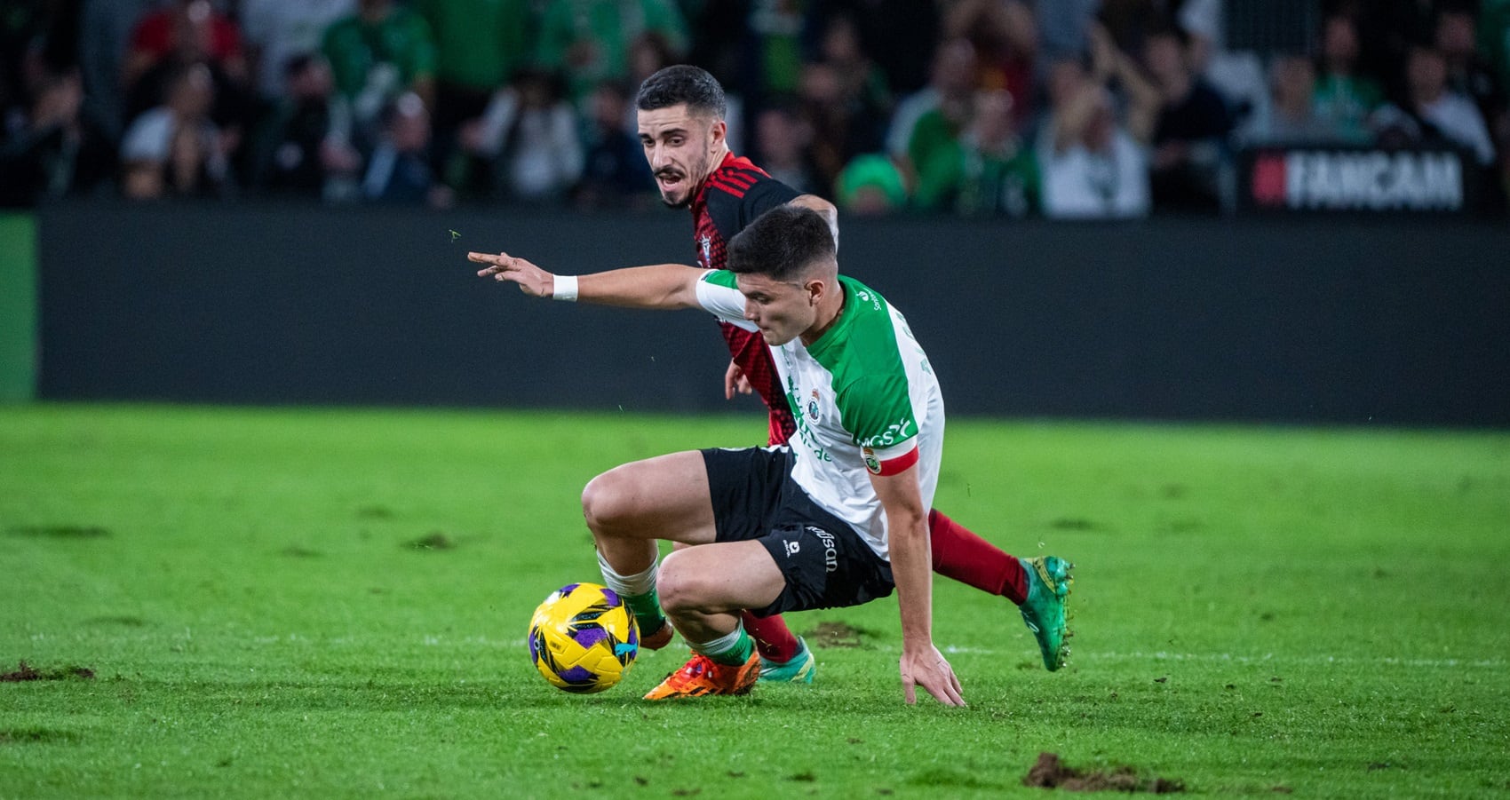 Aldasoro, durante el partido contra el Mirandés.