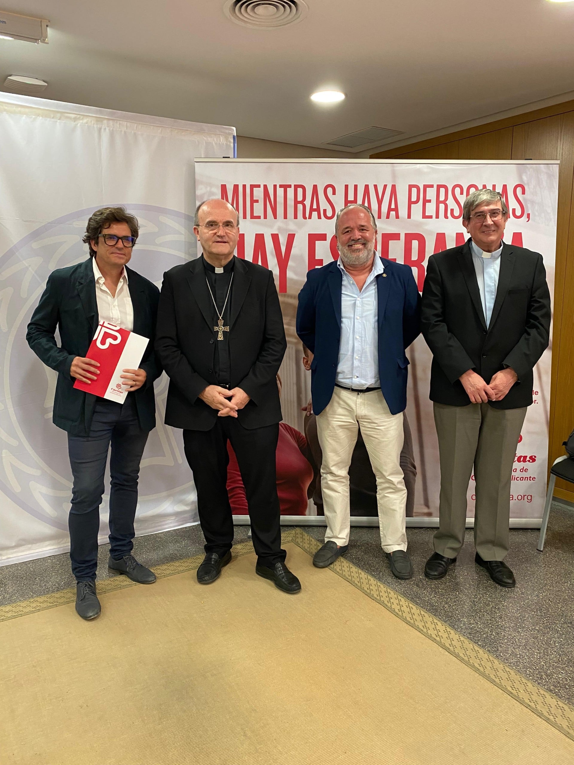 El obispo José Ignacio Munilla en la presentación de la Memoria de Cáritas 2024