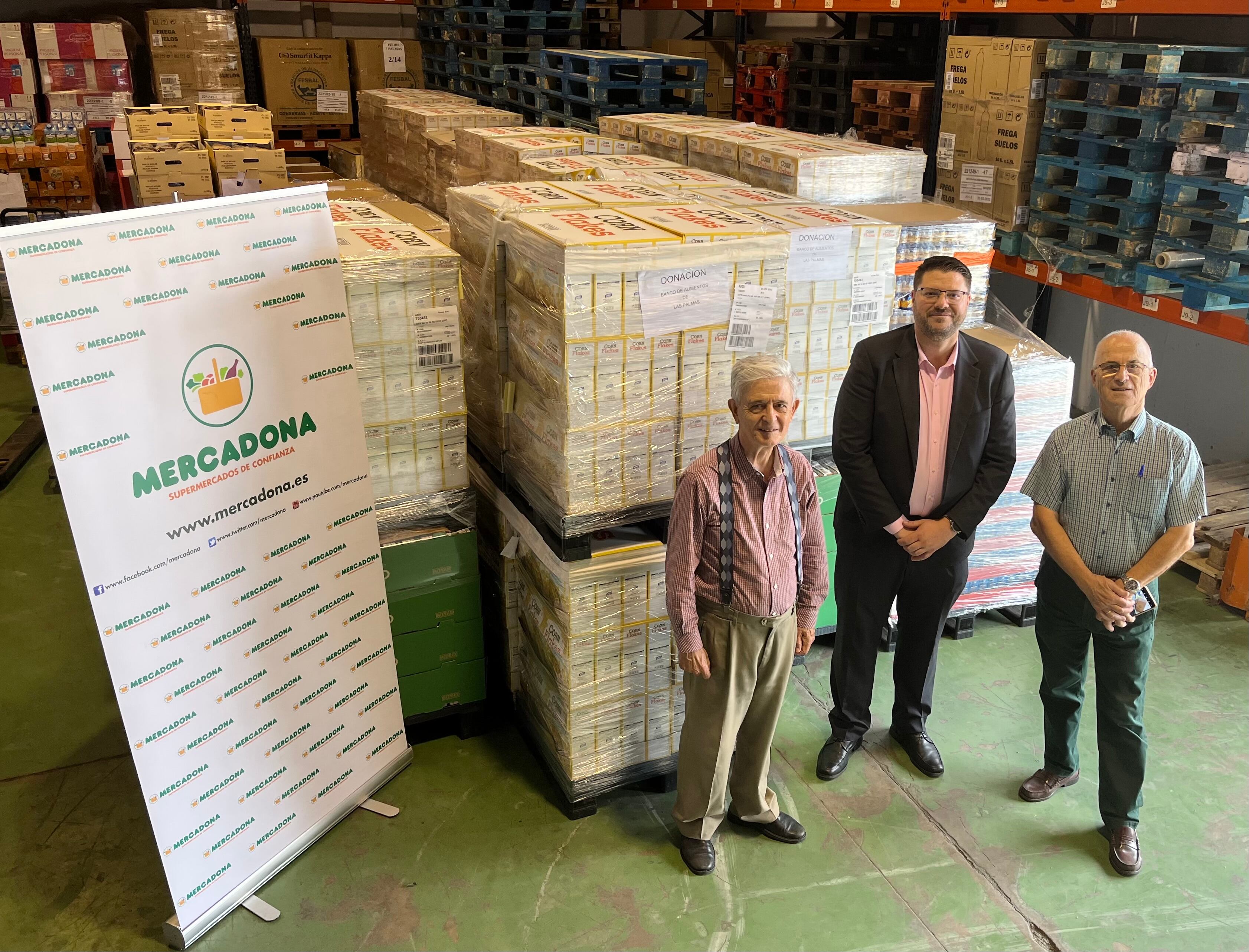 Entrega al Banco de Alimentos de Las Palmas.