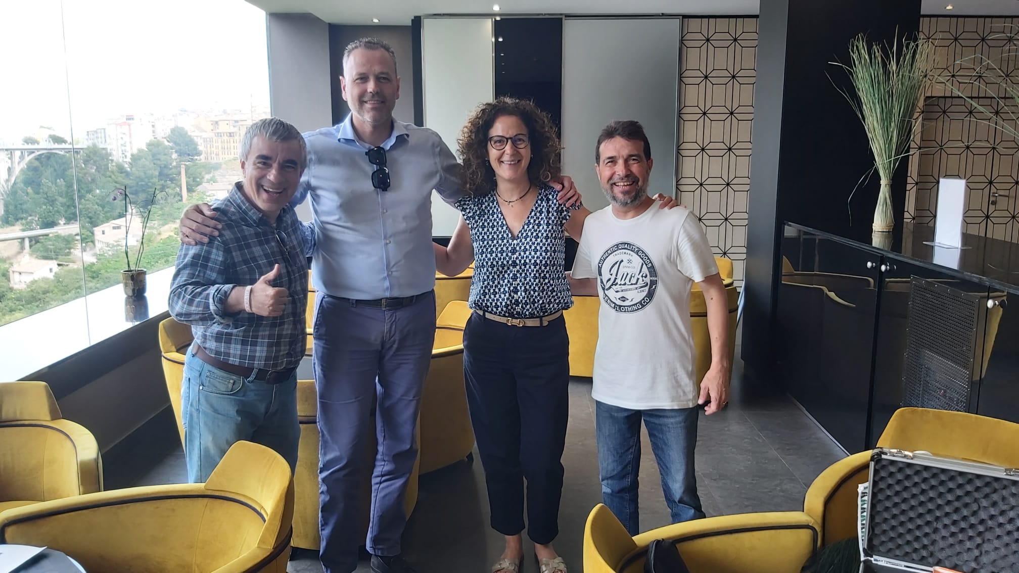 Txiki Linares, próximo presidente del CD Alcoyano en el hotel Sercotel Ciutat d´Alcoi