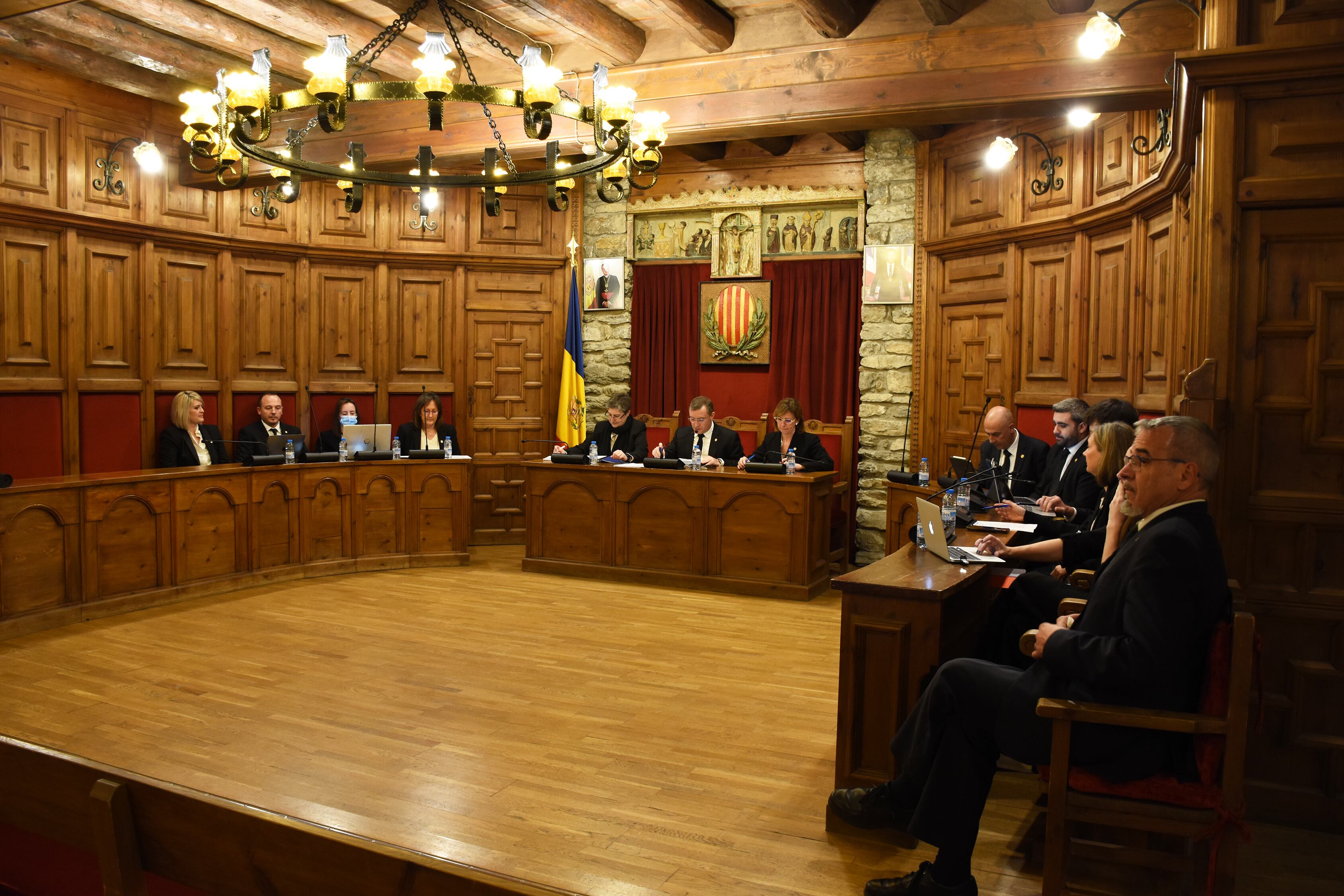 Un moment de la sessió de consell de comú de Sant Julià de Lòria.