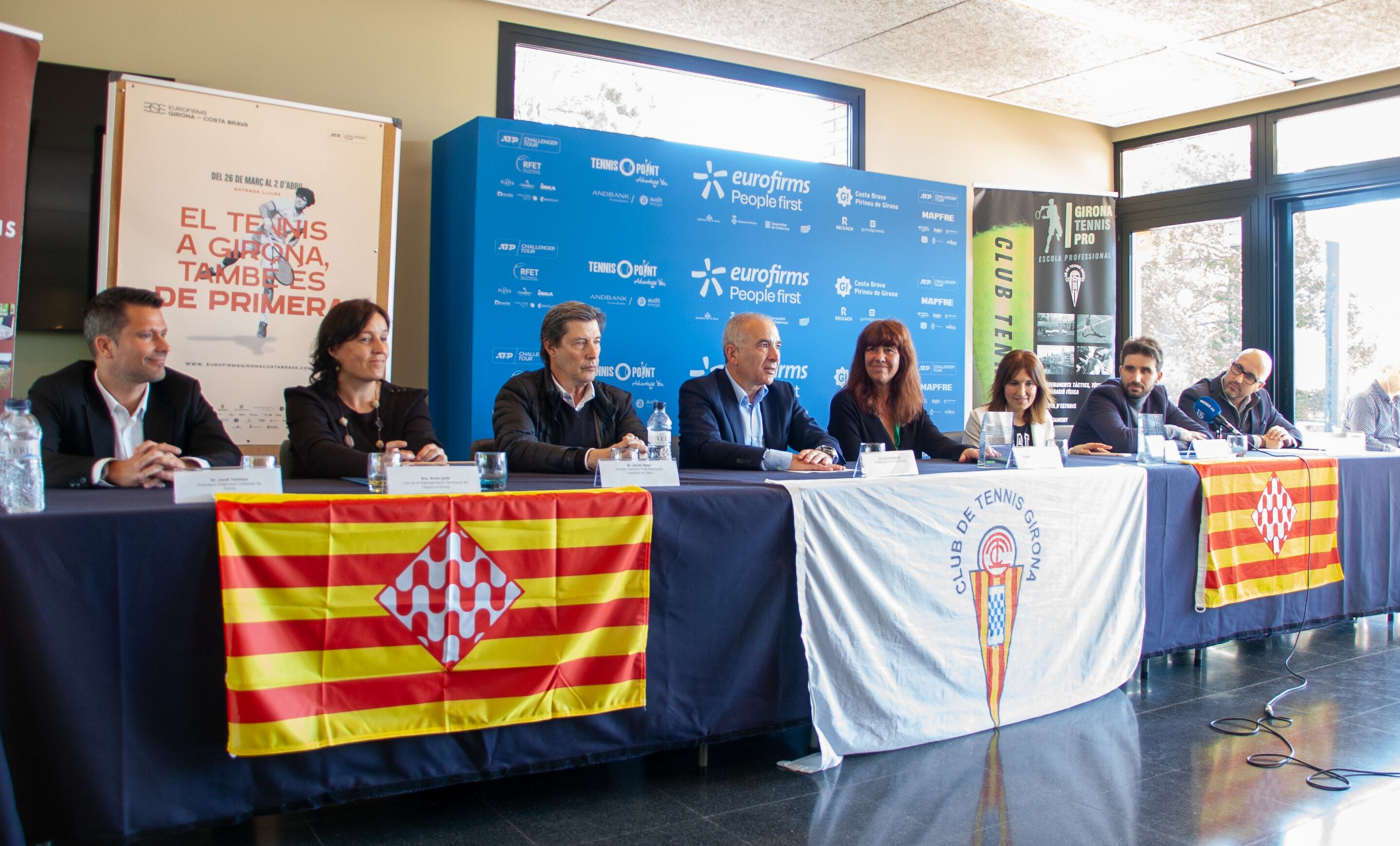 Roda de premsa de presentació del Torneig de Tennis que es disputarà a Girona.