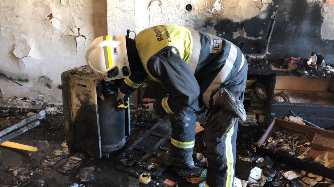 Muere una mujer de 78 años en el incendio de una vivienda en Ciempozuelos (Madrid) 
 Incendio de vivienda en Ciempozuelos.