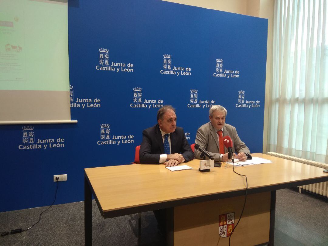 José Antonio Rubio Mielgo, delegado de la Junta en Palencia y José Félix de la Cruz, jefe del Servicio Territorial de Agricultura