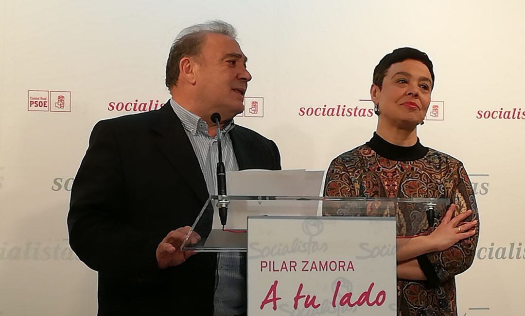 Pilar Zamora, durante la presentación de su candidatura, como cabeza de lista a las elecciones municipales, tras su proclamación definitiva.