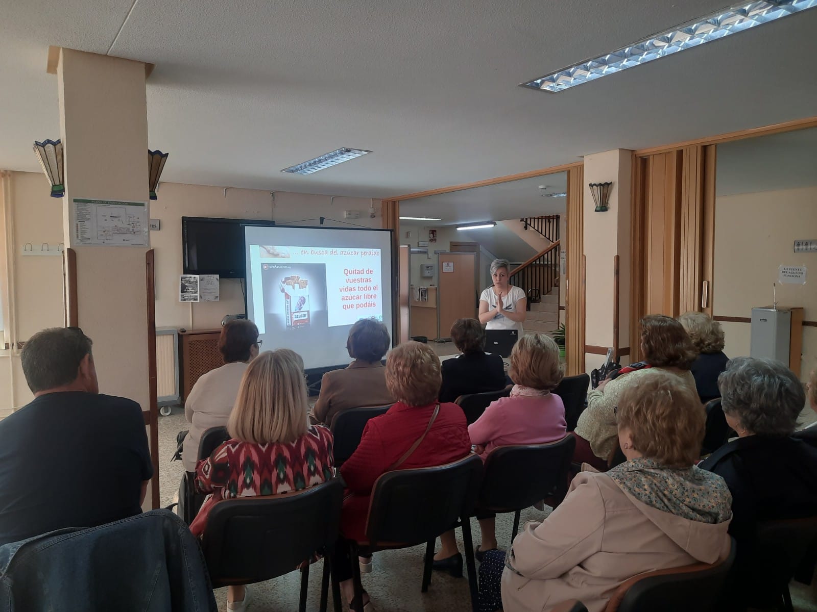 Momento d e la charla ‘Azúcares escondidos’, impartida por Araceli Astasio