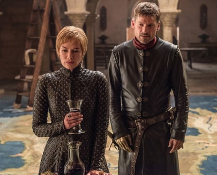 Cersei Lannister y su hermano y amante Jaime Lannister