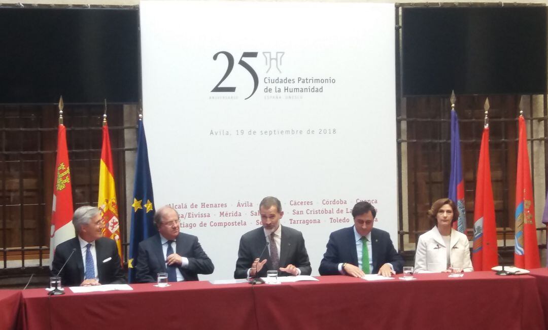 Felipe VI ha presidido en Ávila la asamblea del 25 Aniversario del Grupo Ciudades Patrimonio 