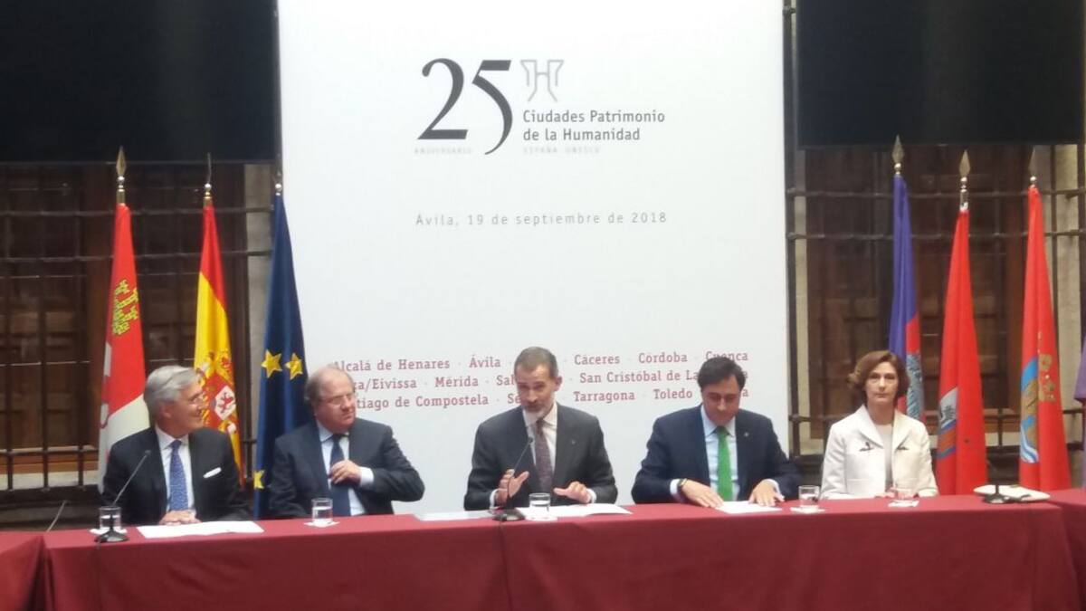 Felipe VI respalda al Grupo Ciudades Patrimonio en su 25 aniversario