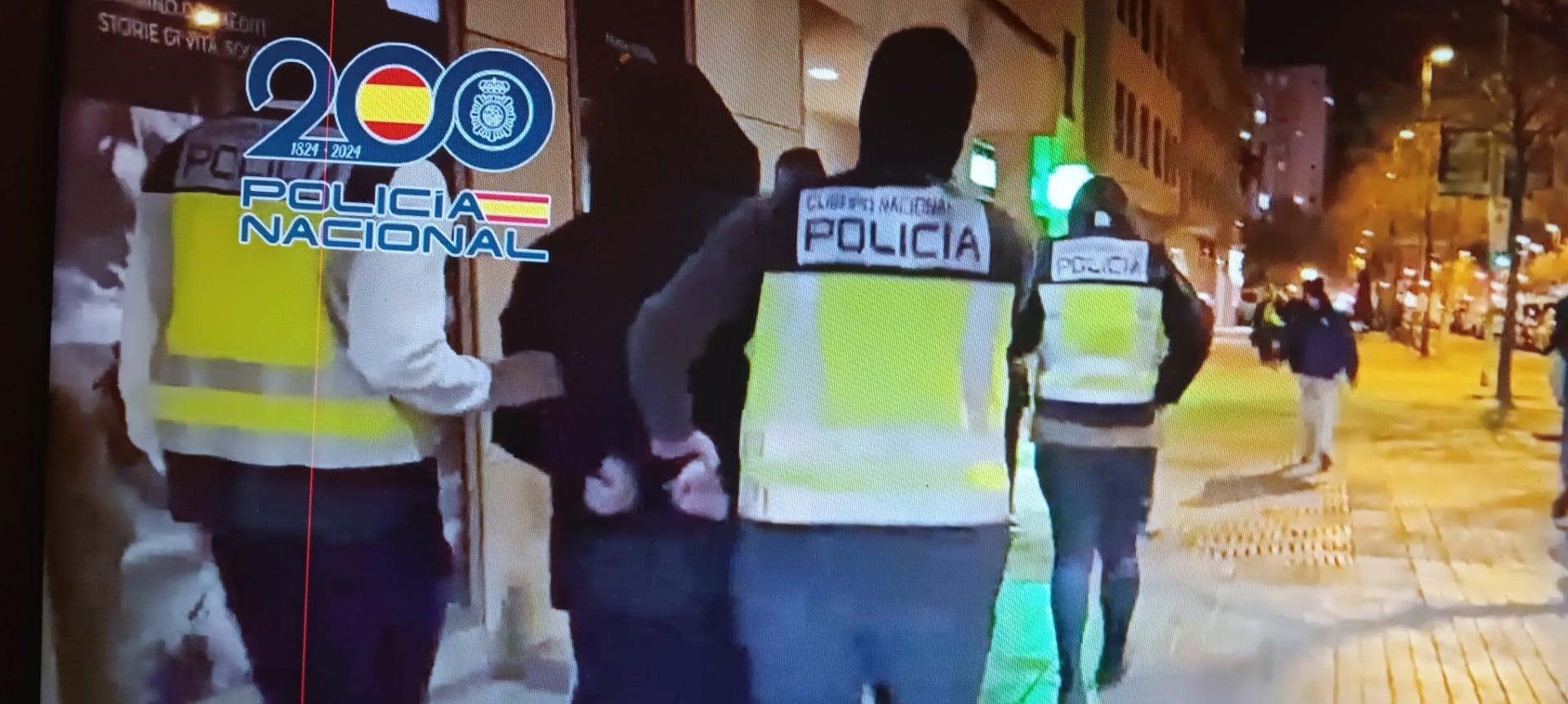 Imagen de alguno de los detenidos