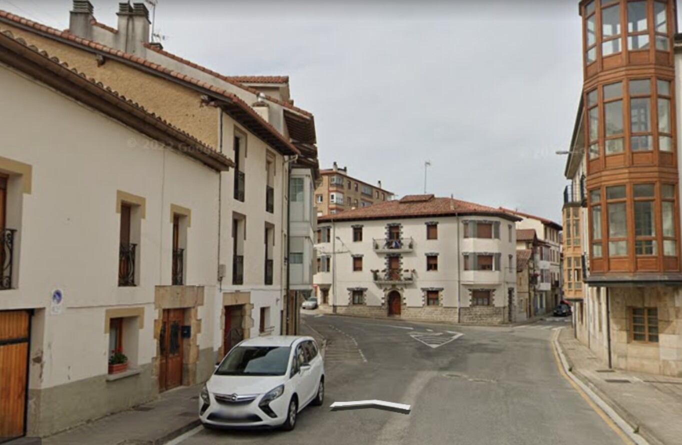 Vista de la calle Mayor de Olazti