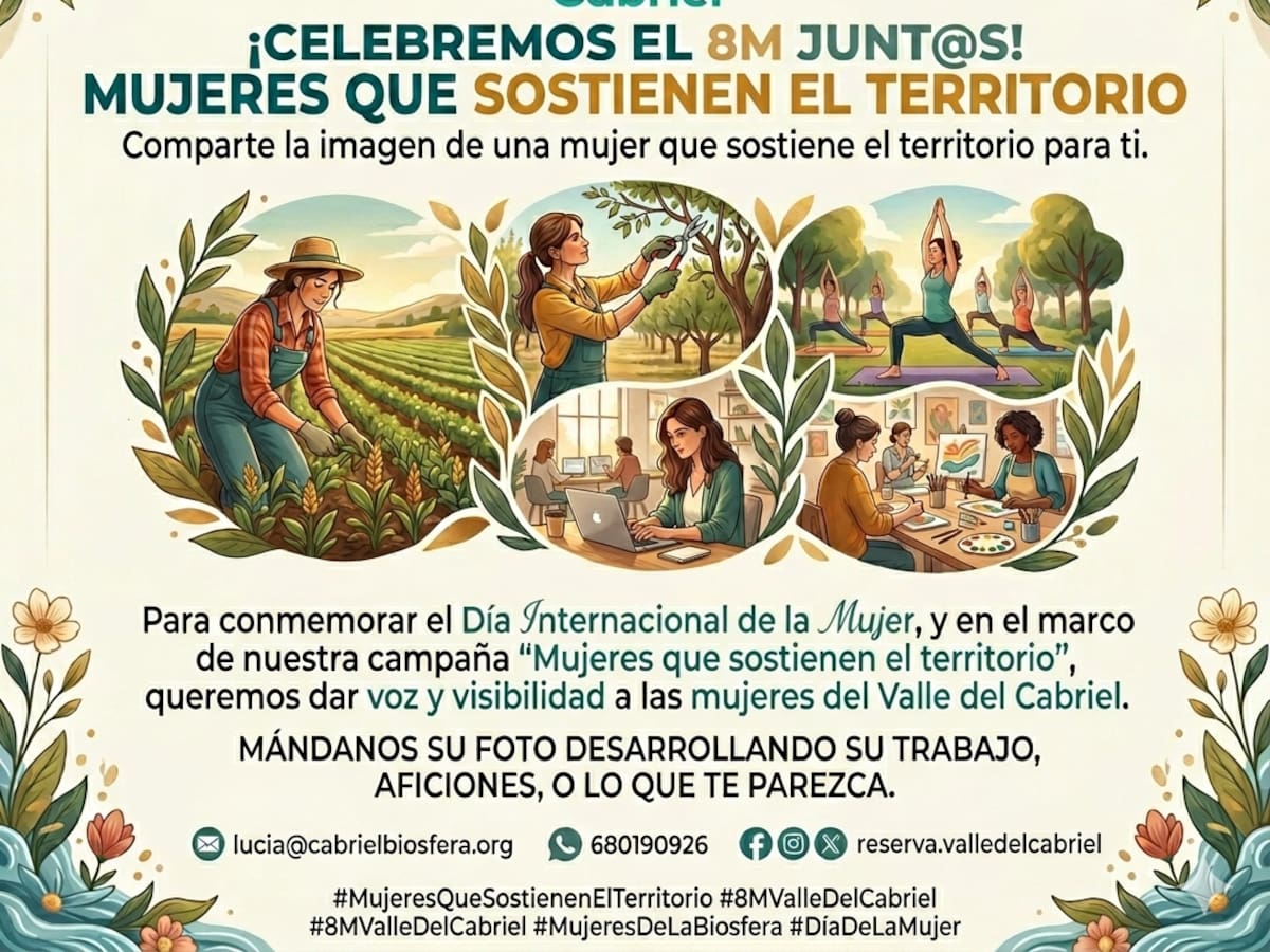 La Reserva de la Biosfera Valle del Cabriel lanza la campaña “Mujeres que sostienen el Cabriel” por el 8M