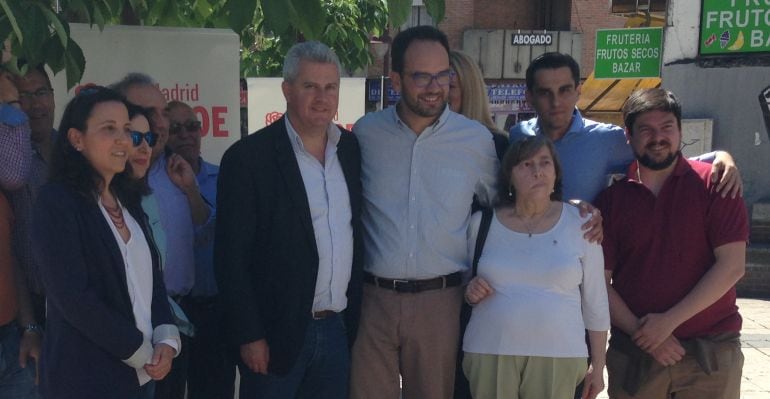 Acto de campaña del PSOE al que han acudido Antonio Hernando, Mrgarita Robles o el alcalde de Sanse Narciso Romero