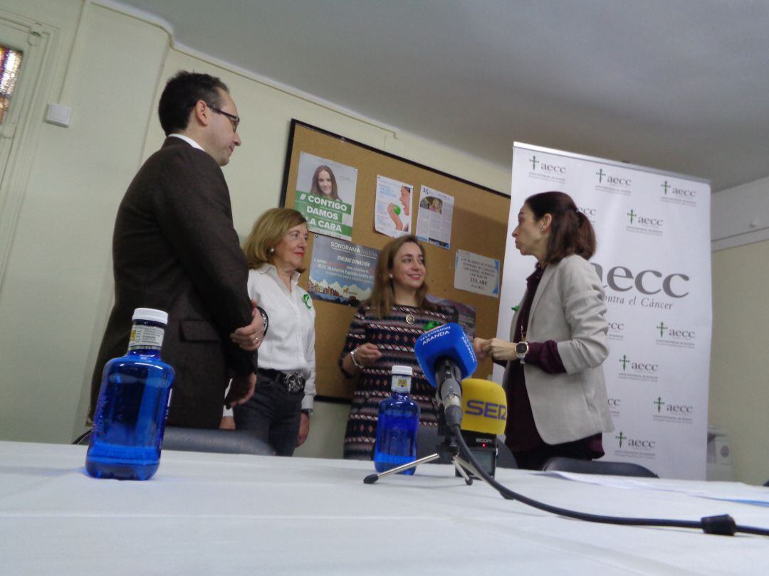 De izq. a dcha. Rodrigo Juarranz, María José Minguito, Eva Asensio y Laura Cabañes