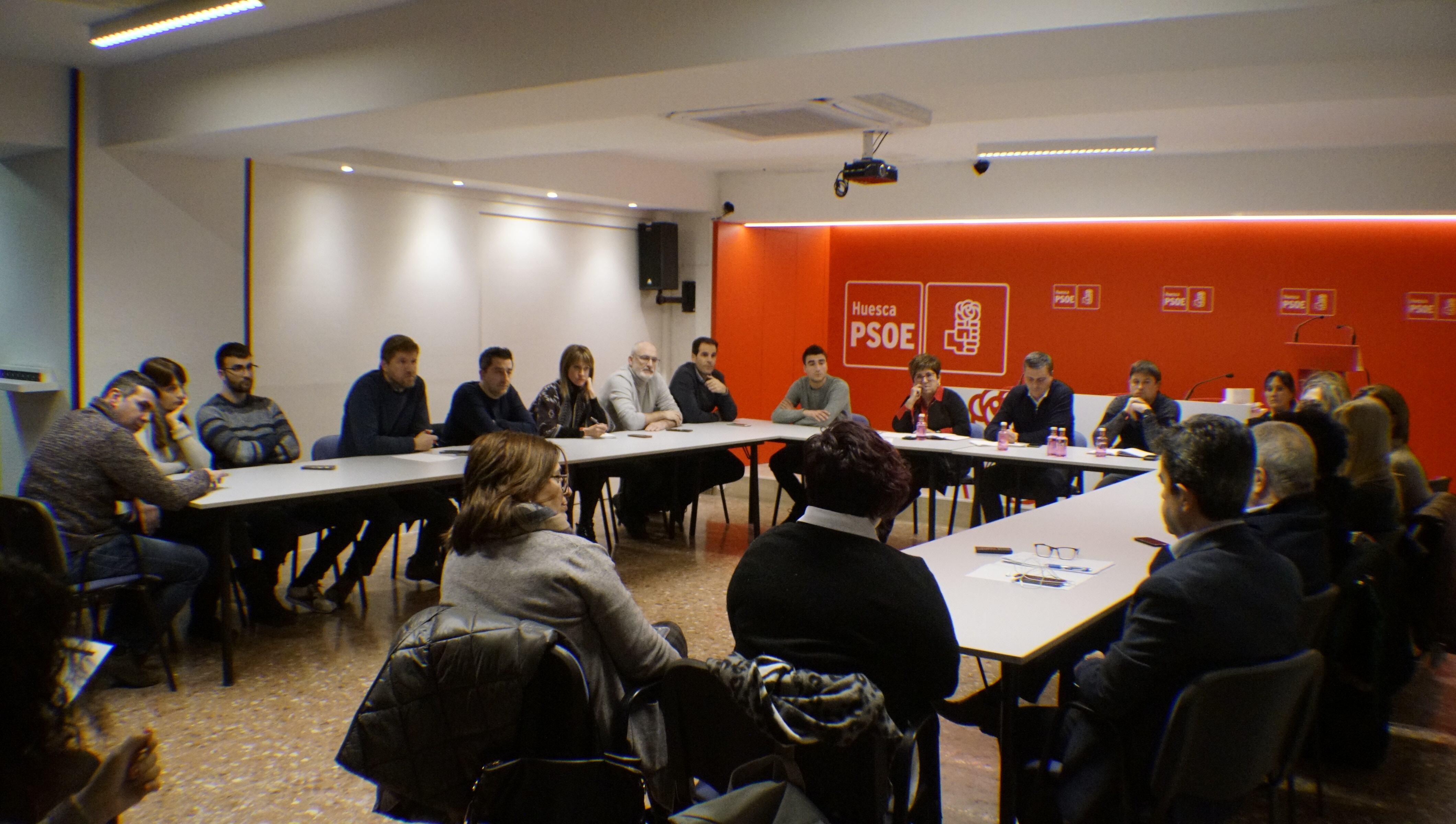 Reunión de la ejecutiva del PSOE del Alto Aragón