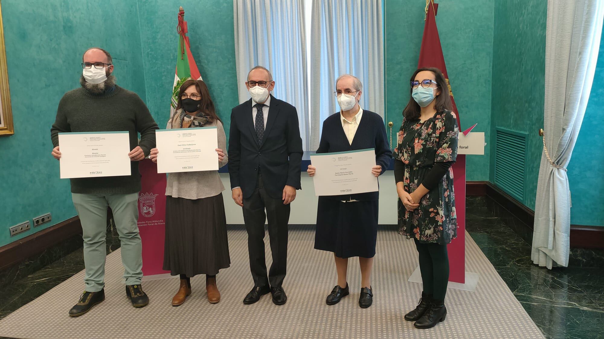 Bioalai, Gazte Hiria y 13 Casas, a la cabeza de la innovación social