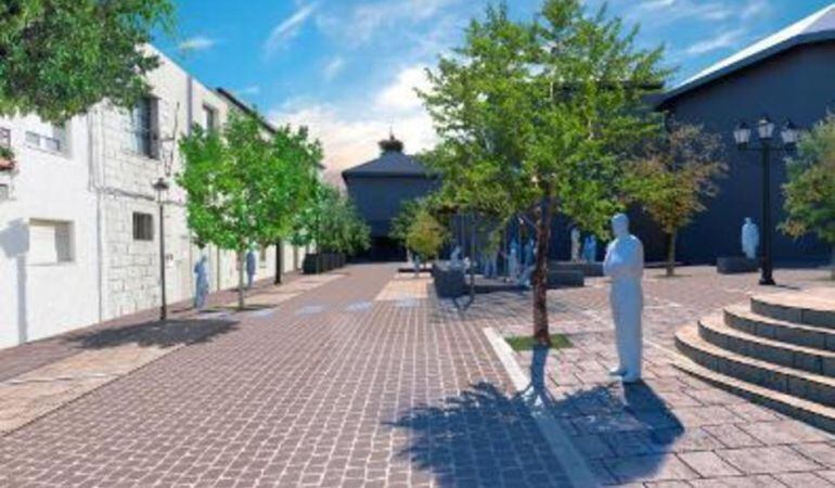 Imagen del proyecto de la plaza de la Constitución