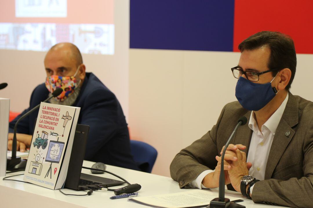 Presentación del informe 'La innovació territorial i l'Ocupació en la Comunitat Valenciana' que ha realizado Labora y tres universidades públicas valencianas.