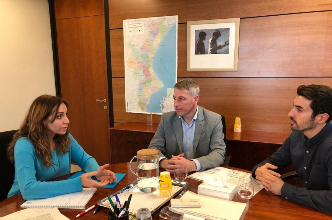 Isaura Navarro, David González y Miguel Monzonís. 