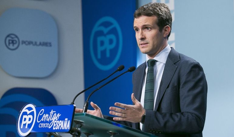 El vicesecretario de Comunicación del PP, Pablo Casado.