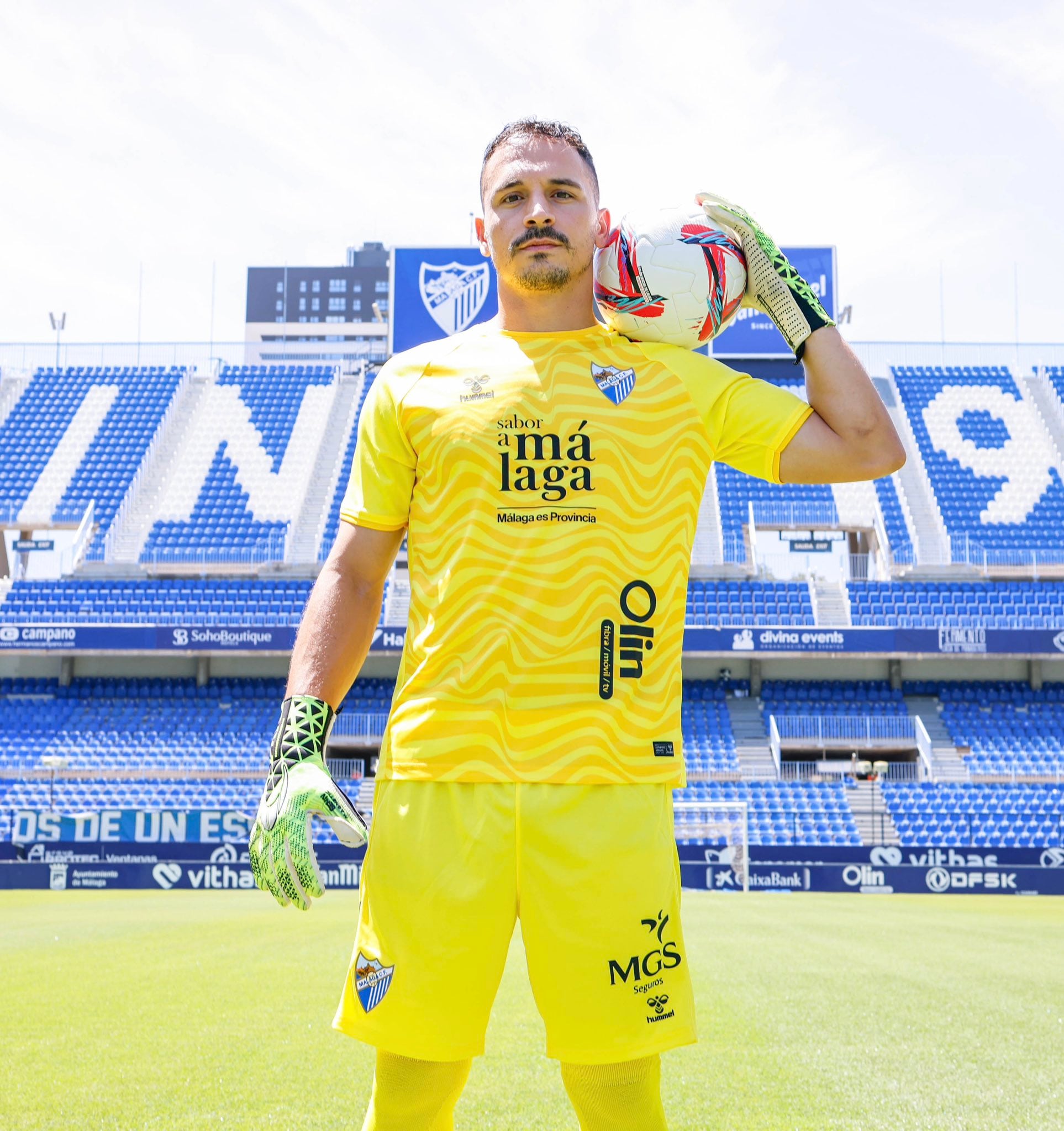 Alfonso Herrero, portero del Málaga CF/ MCF