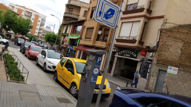 Estacionamientos regulados en la calle San Gregorio