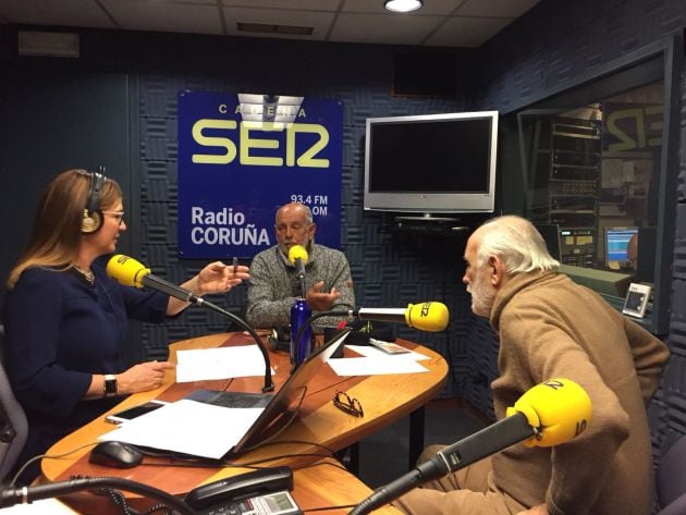 Mayte González, Gonzalo Vázquez Pozo y Antonio Campos Romay