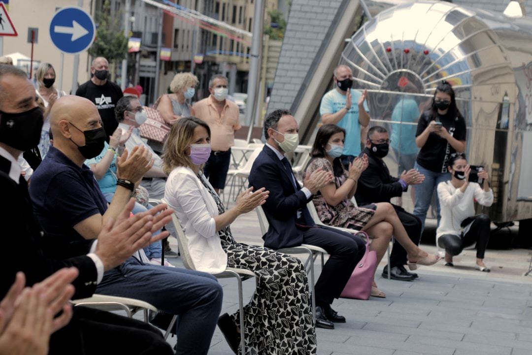 El cap de Govern amb diverses autoritats al ball de Santa Anna d’aquest dilluns a la Festa Major d’Escaldes
