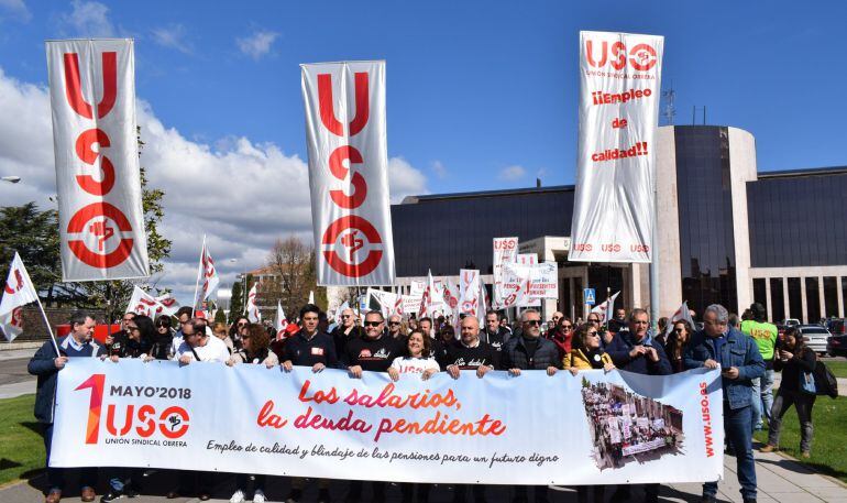 Manifestación a nivel federal convocada por USO en León 