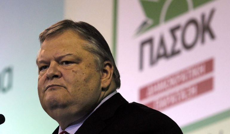 El líder del partido griego Socialista PASOK, Evangelos Venizelos