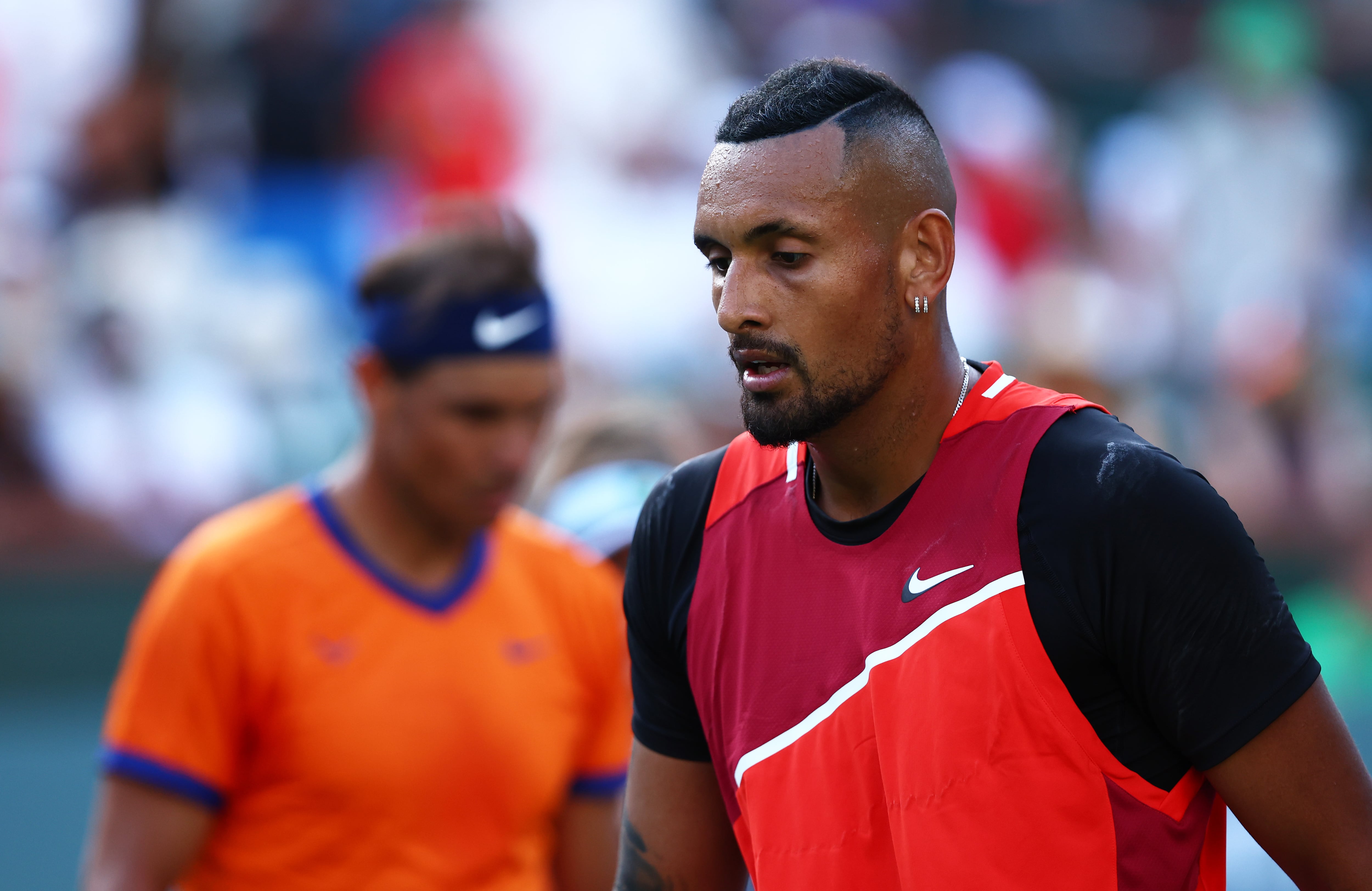 Nick Kyrgios, durante el último partido que ha disputado contra Rafa Nadal