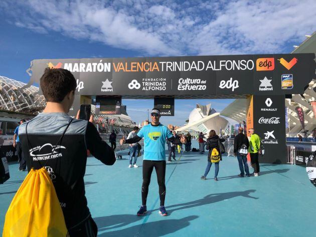 Actividad en la feria del corredor del Maratón de Valencia