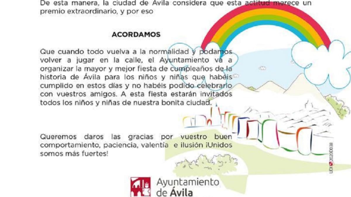 El Ayuntamiento organizará una gran fiesta infantil al finalizar la situación de emergencia