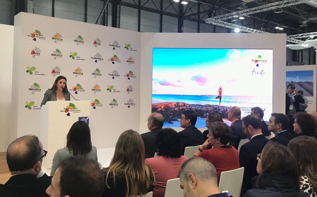 Imagen de una presentación de Formentera en Fitur