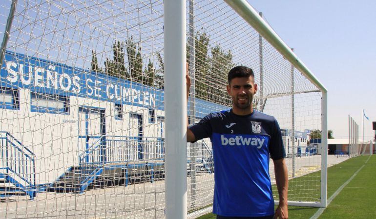 Juanfran Moreno, defensa del Leganés, en la ID Butarque