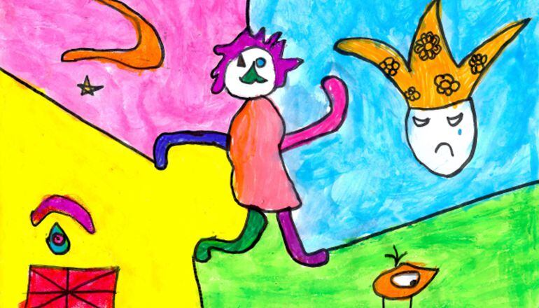 Dibujo ganador de la XXII Edición de la Muestra de Teatro Escolar de Móstoles