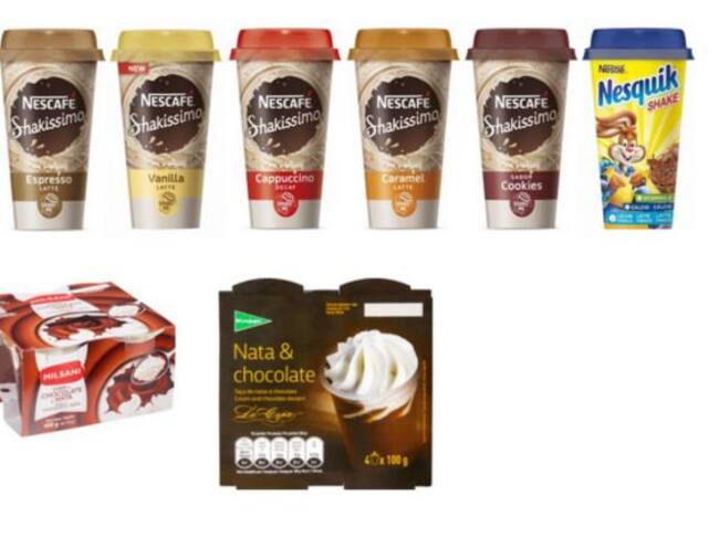 Imágenes de los productos retirados.