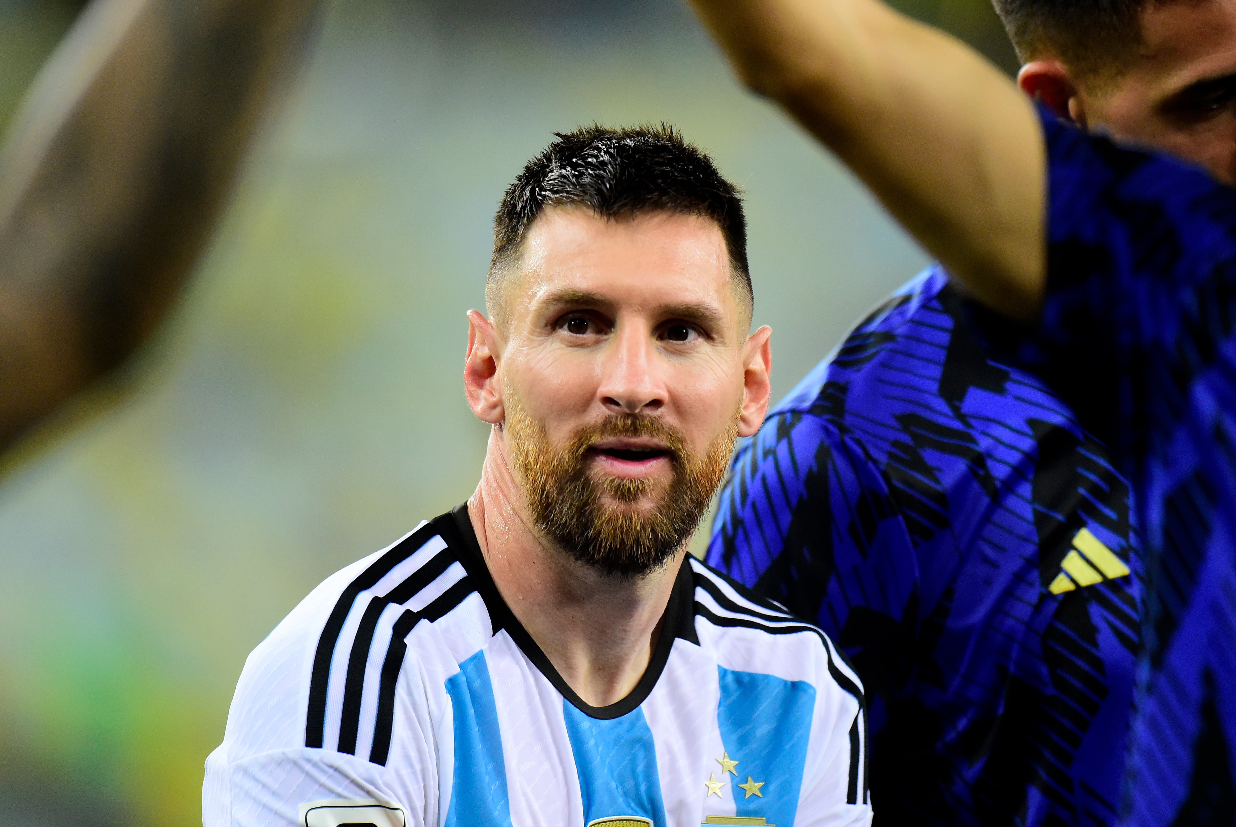 Leo Messi, durante el partido ante Brasil de los clasificatorios para el Mundial 2026